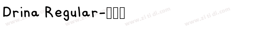 Drina Regular字体转换